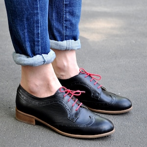 Astoria - Womens Derby, Handmade Oxfords, Black shoes, Derby for women, Vintage Shoes, Custom Shoes, FREE customization!!!