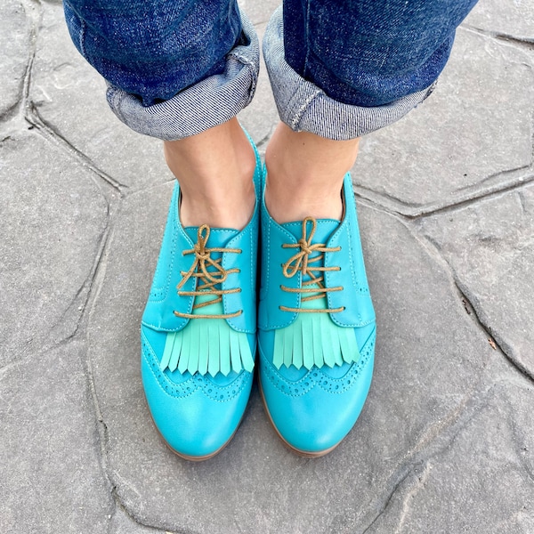 Turquoise Shoes - Etsy