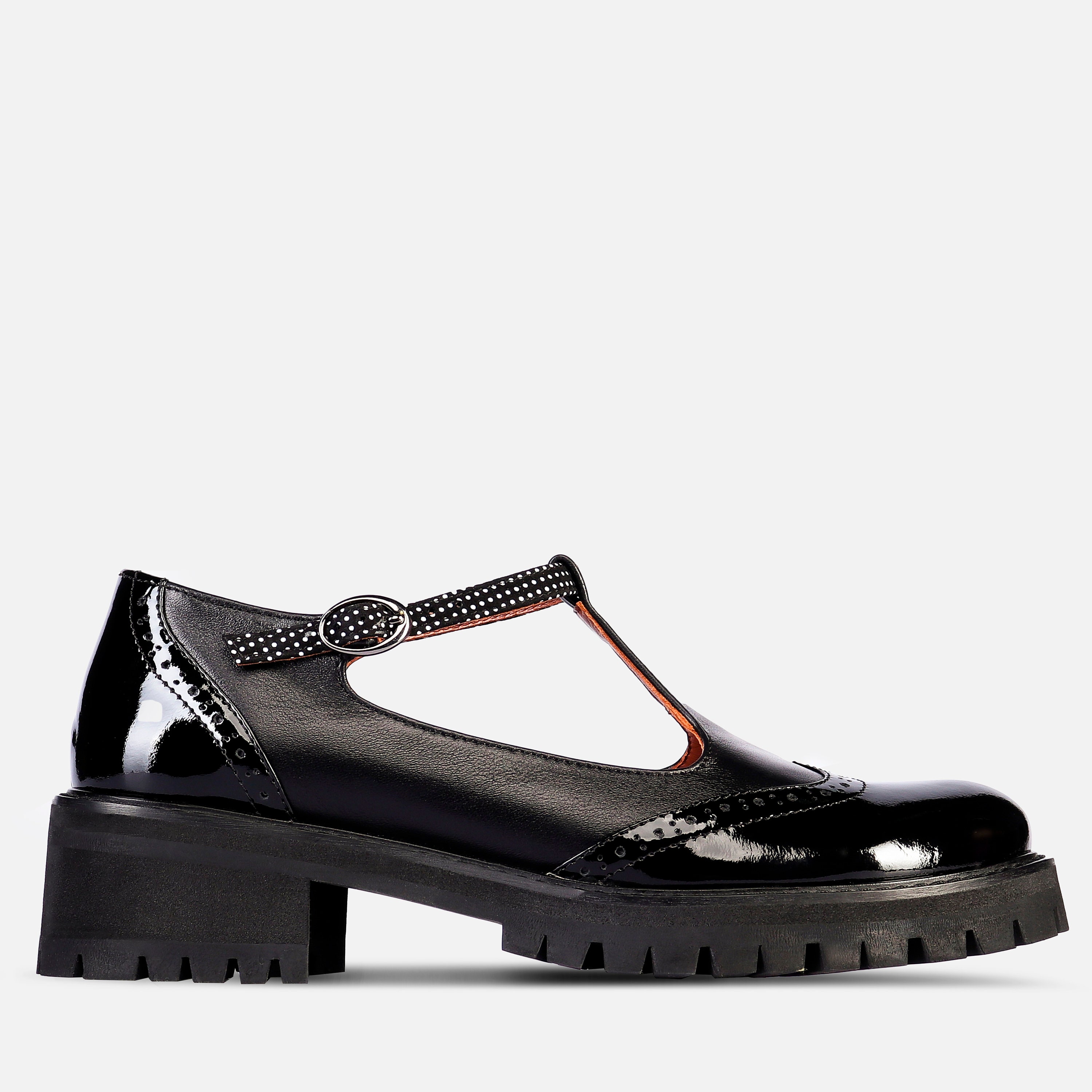 Bviennic Damen Mary Jane Schuhe Mit Blockabsatz & Plateau – Größen 34-42, Absatz 8 Cm