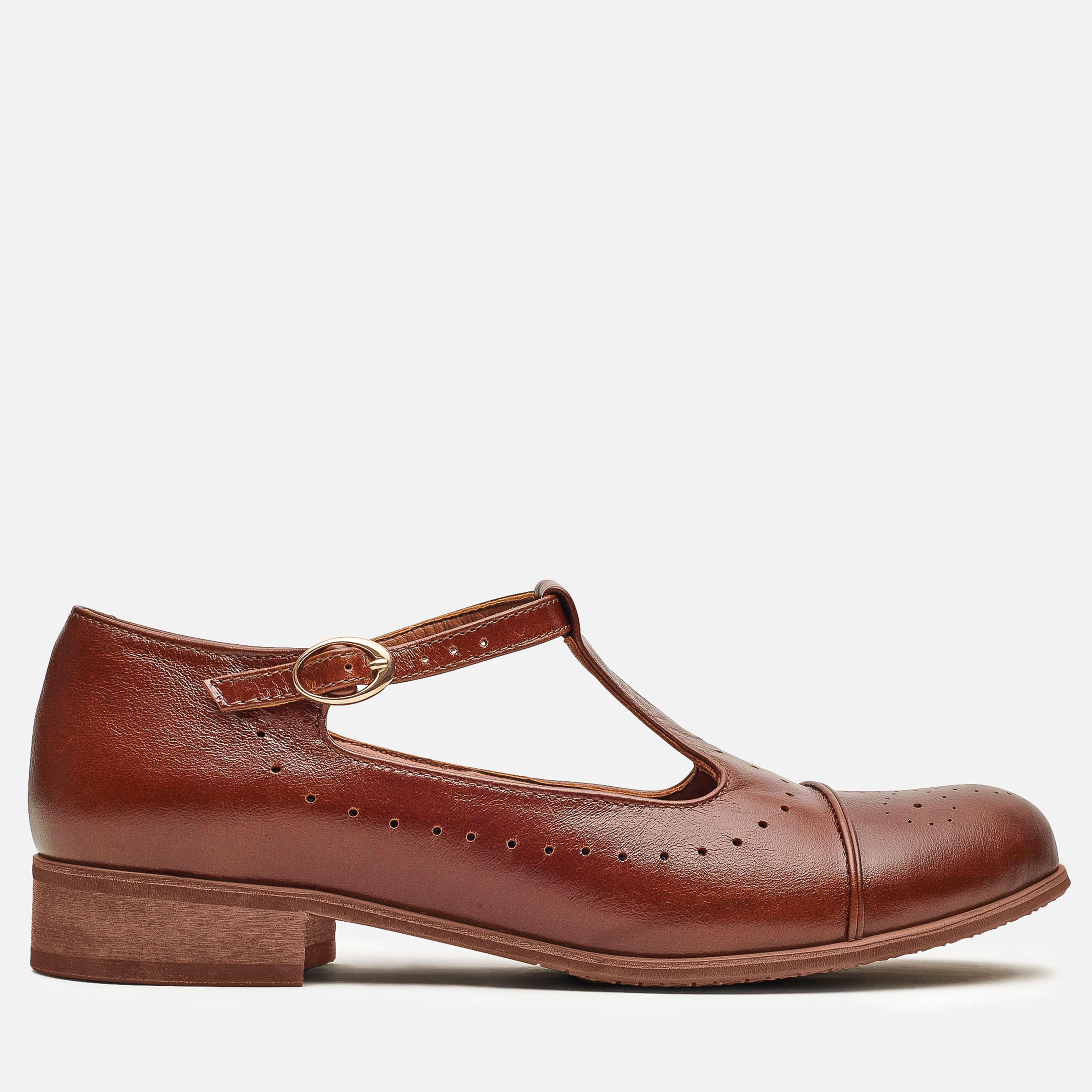 Chaussures Mary Jane Pour Femme - Bride En T, Bout Plat, Semelle Confort - En Cuir PU - Pour Bureau, Quotidien, Occasions Habillées
