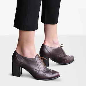Chocolate Brown Dress Shoes Women - Etsy