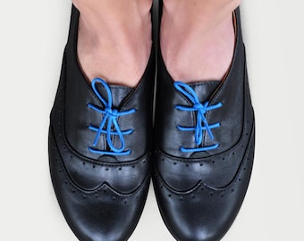 Limehouse - Handcrafted Black Leather Brogues, Women's Oxford Shoes
