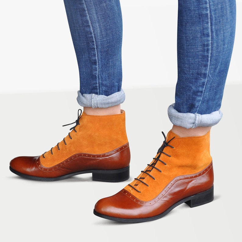 oxford boots women's black