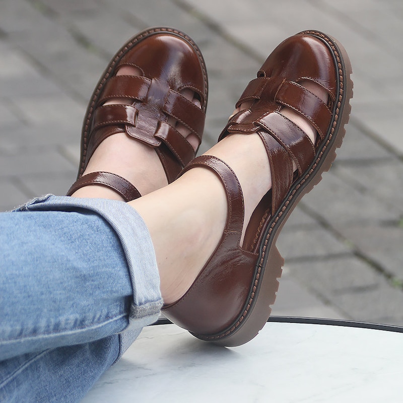 stylish closed toe sandals