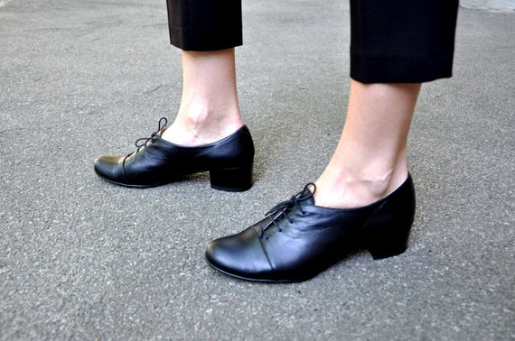 casual black oxford shoes