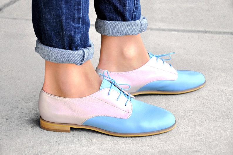 blue brogues womens