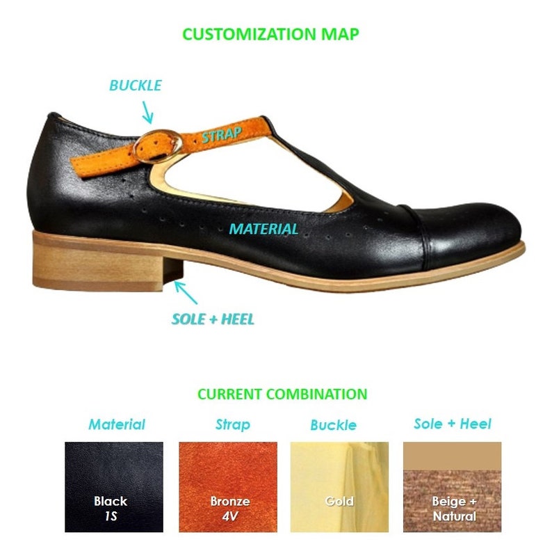 Jane Women's Mary Janes Leather Mary Janes Vintage Etsy