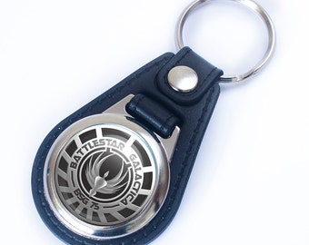 Battlestar Galactica Medallion Keychain: Zamak Alloy Key Fob