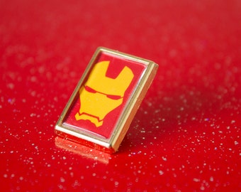 The Avengers Iron Man Mask Lapel/Tie Pin Badge