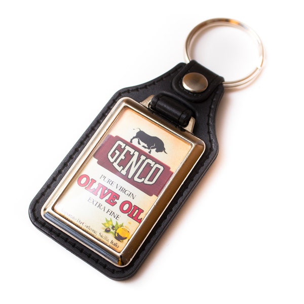 The Godfather Genco Oil Metal Medallion Keyring