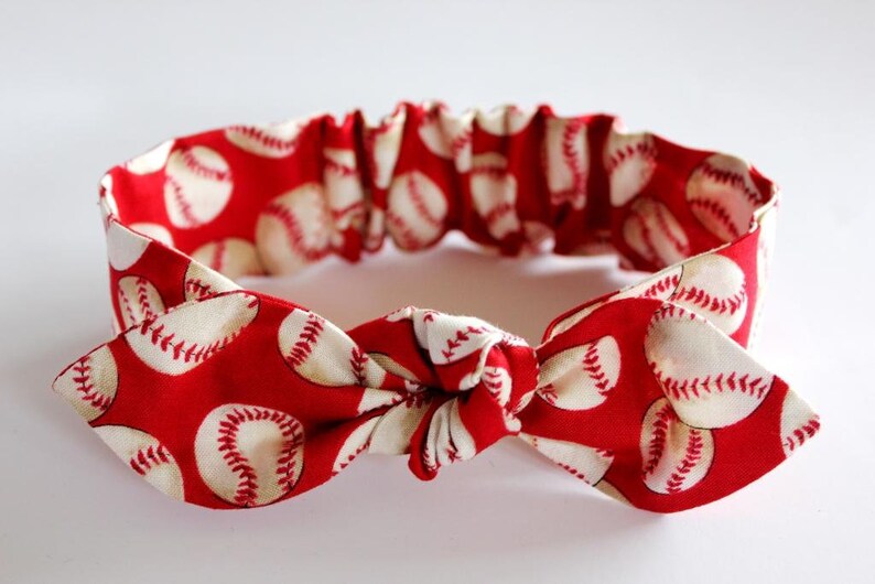 Red Baseball Headband Headbands for Women Adult Etsy