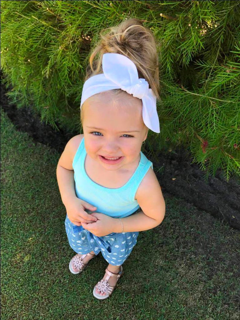 White baby headband cotton solid plain baby girls headband baby bow plain white baby accessories knot headband baby girl headband