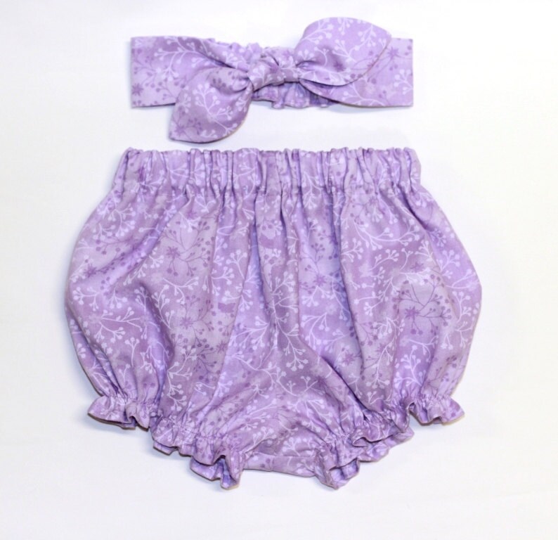 Baby Bloomers Set Baby Girl Headband Baby Bloomers Bloomer Etsy