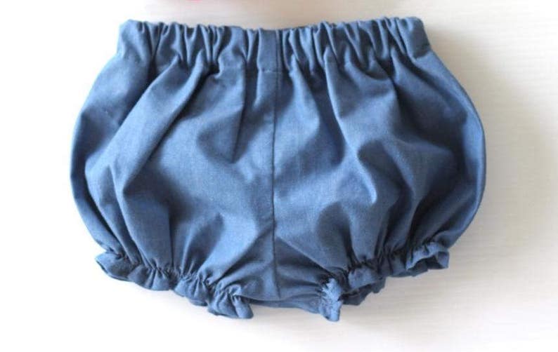 Chambray Denim Baby Girl Clothes Chambray Denim Baby Bloomers Baby Bloomers Baby Girl Clothing Baby Girl Bloomers