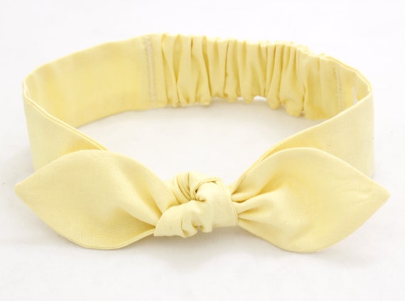 yellow headband bow
