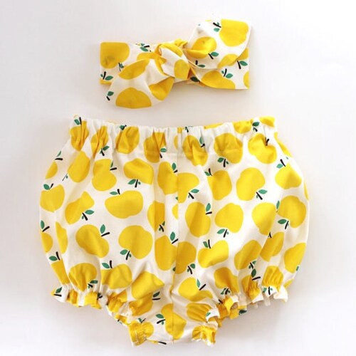 Baby Bloomers and Headband Set Baby Girl Headband Baby Girl Etsy