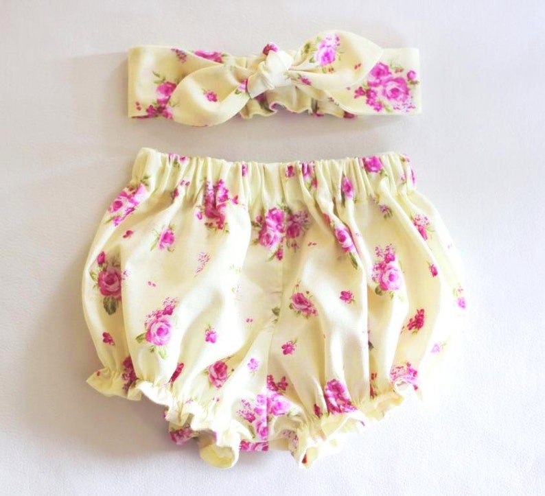 Baby Bloomers Headband Set Baby Bloomers Baby Girl Headband Etsy