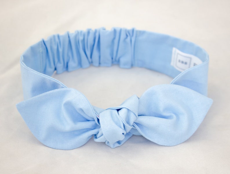 Blue baby headband baby girl headband 