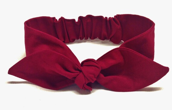 Baby girl headband berry cotton headband,fabric knot headband,cotton headband,newborn headband,infant headband,hair bow Baby headbands
