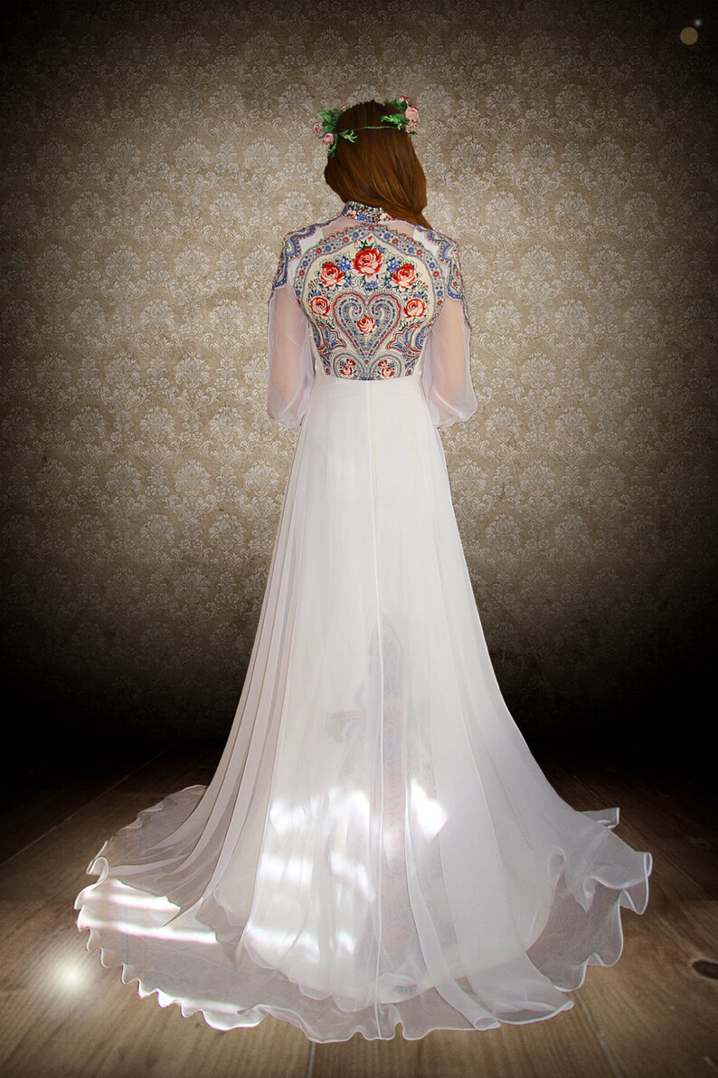 Wedding dress in Russian style Princely Etsy