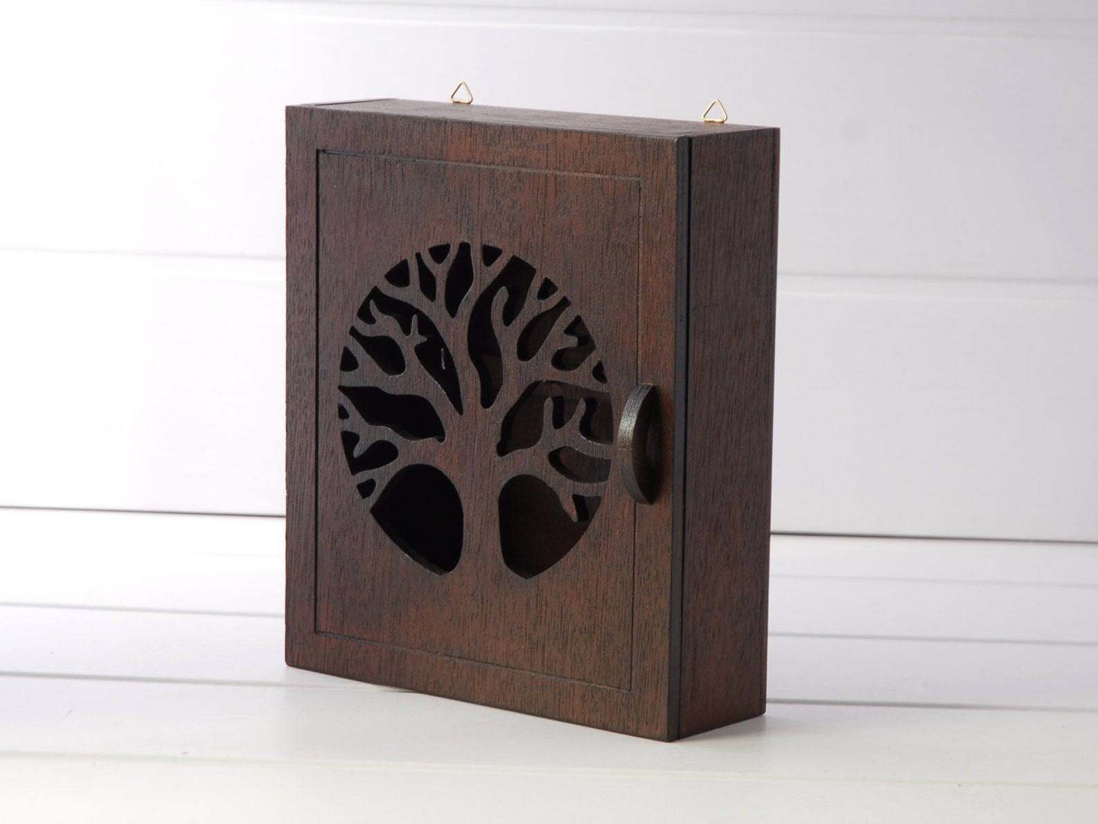 Wooden box for keys Tree Wenge Etsy