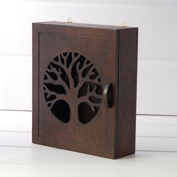 Wooden box for keys - Tree - Wenge