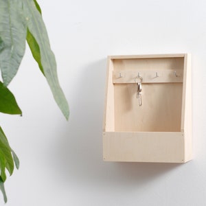 Key cabinet, key box, natural, wooden, easy, open