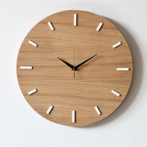 15,7 &quot;(40 cm), Wanduhr, Eiche, moderne Uhr