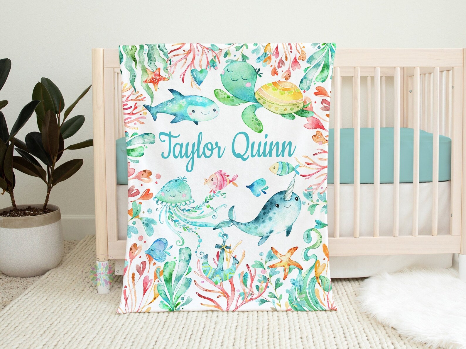 Sea Animals Under the Sea Ocean Baby Boy Nursery Crib Bedding Etsy