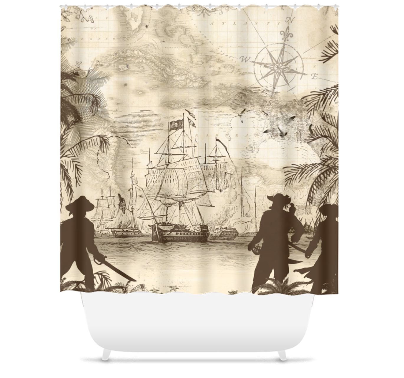 バス・洗面所用品 ShowerCurtain GDG Original Pirates Movie ShowerCurtain GDG Original Pirates Movie バス・洗面所用品