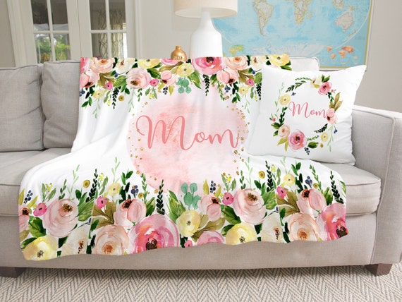 Mother's Day Pillows & Blankets