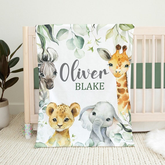 Safari animal baby blanket new arrivals