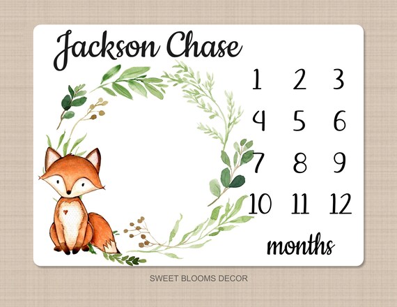 Fox milestone blanket hotsell