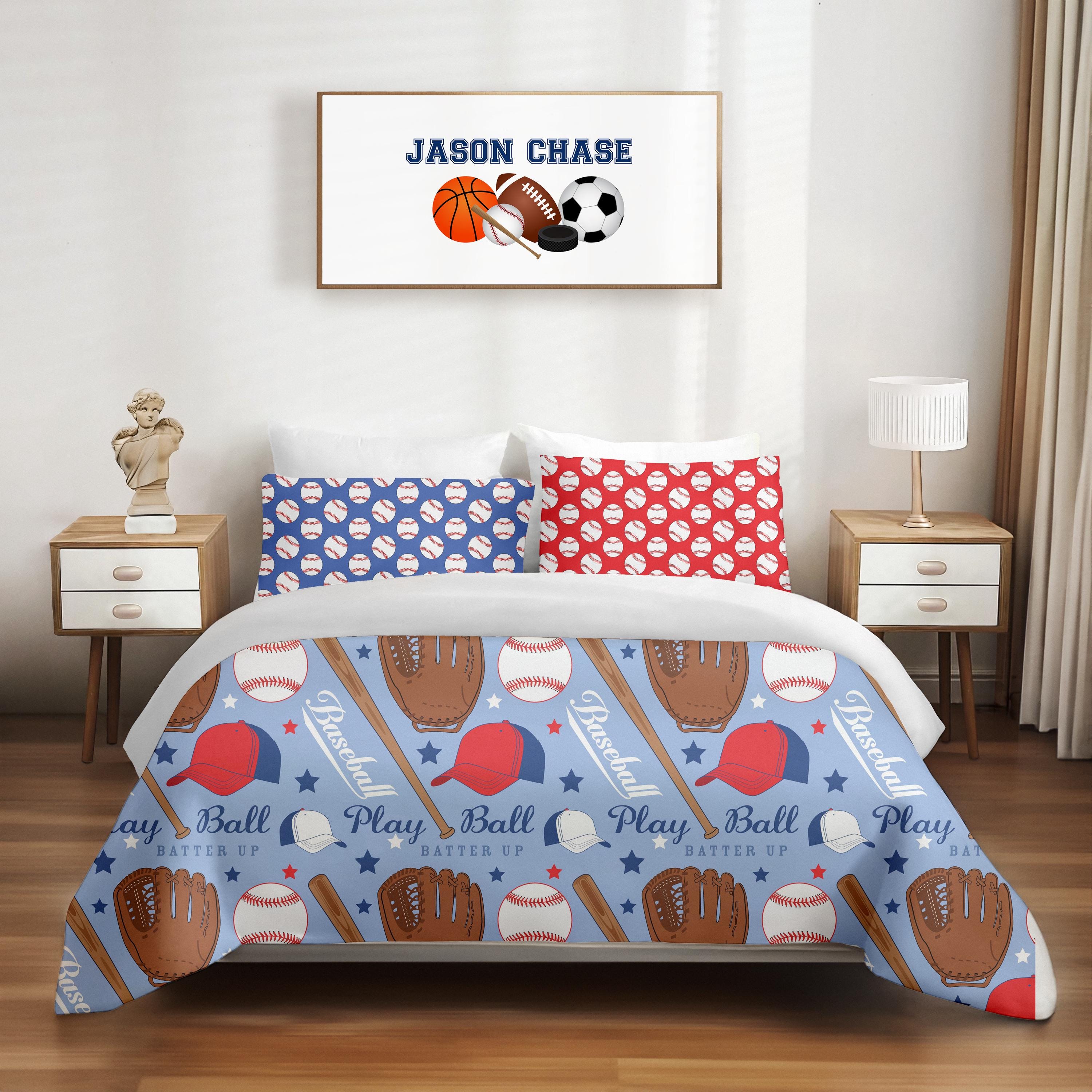 Boys baseball comforter sale