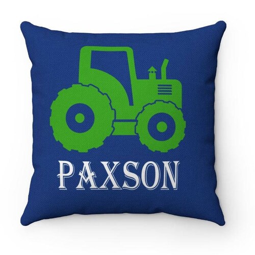 Personalized Pillow Case Pillowcase Red Farm Tractor