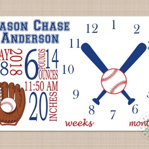 Baseball Milestone Baby Blanket Baseball Blanket Baseball Monogram Baby Blanket Sports Blanket Baby Bedding Baby Shower Gift Nursery B652