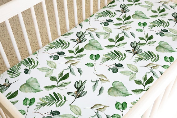 Green leaf crib sheet hotsell