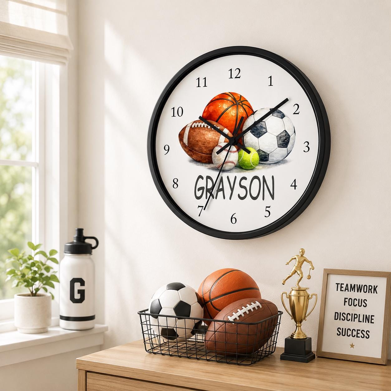 Basketball Alarm Clock - Etsy