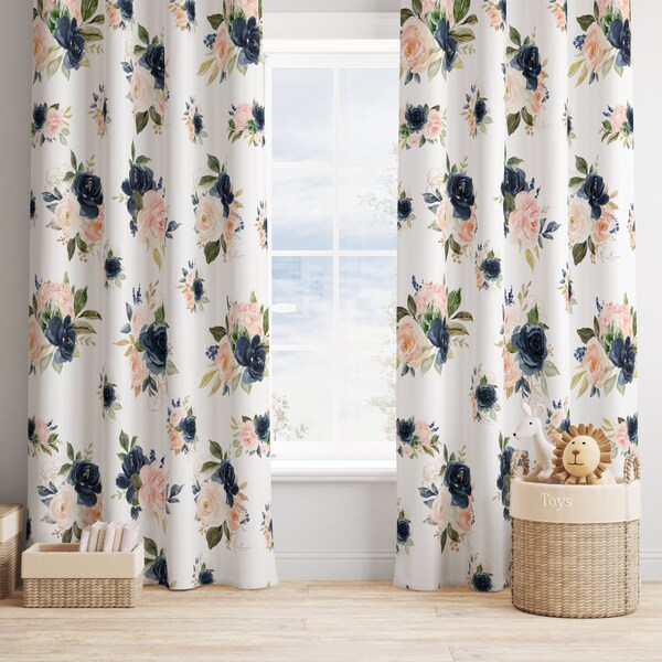 Blush Pink Window Curtains Etsy