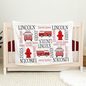 Firefighter baby bedding deals