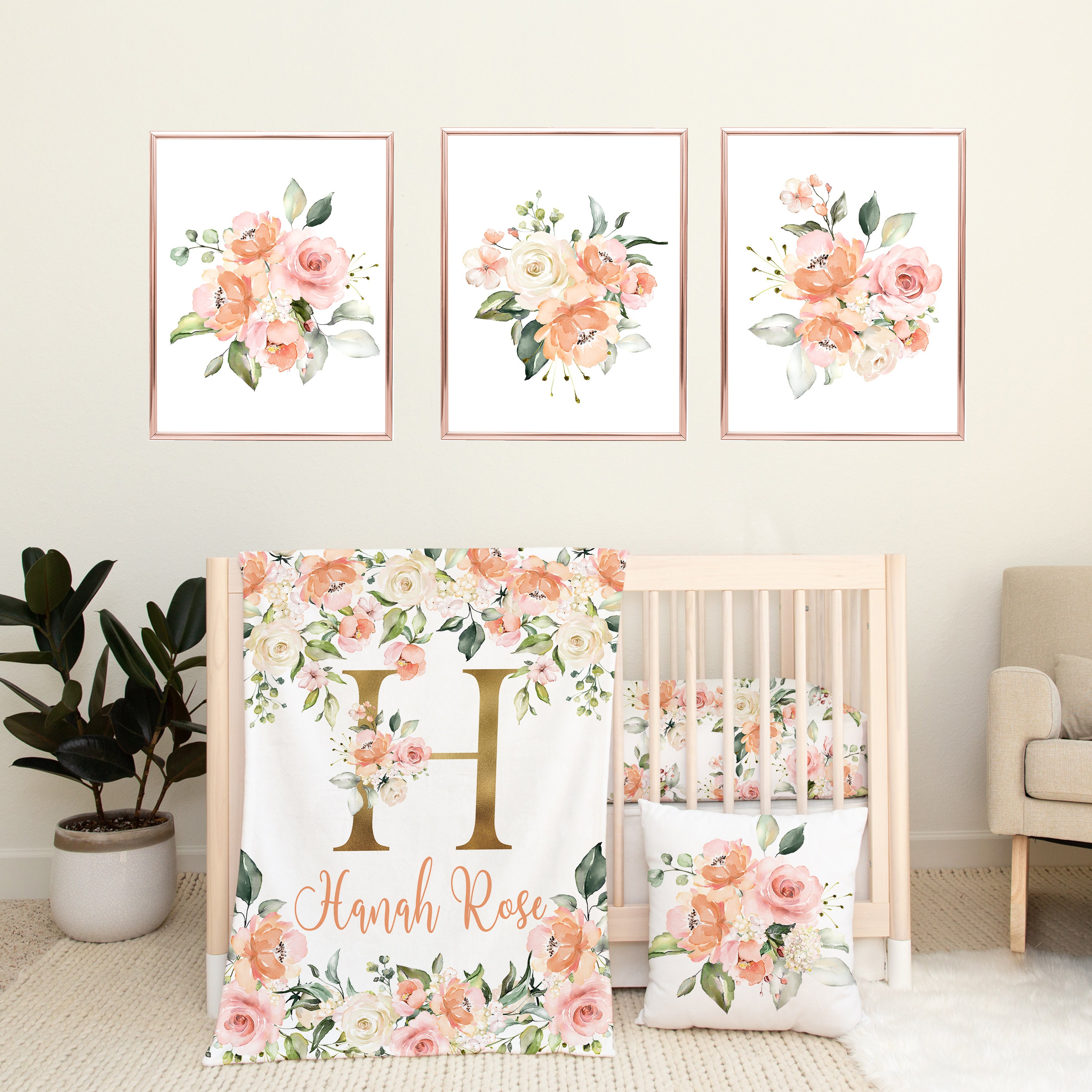 Peach hotsell nursery walls