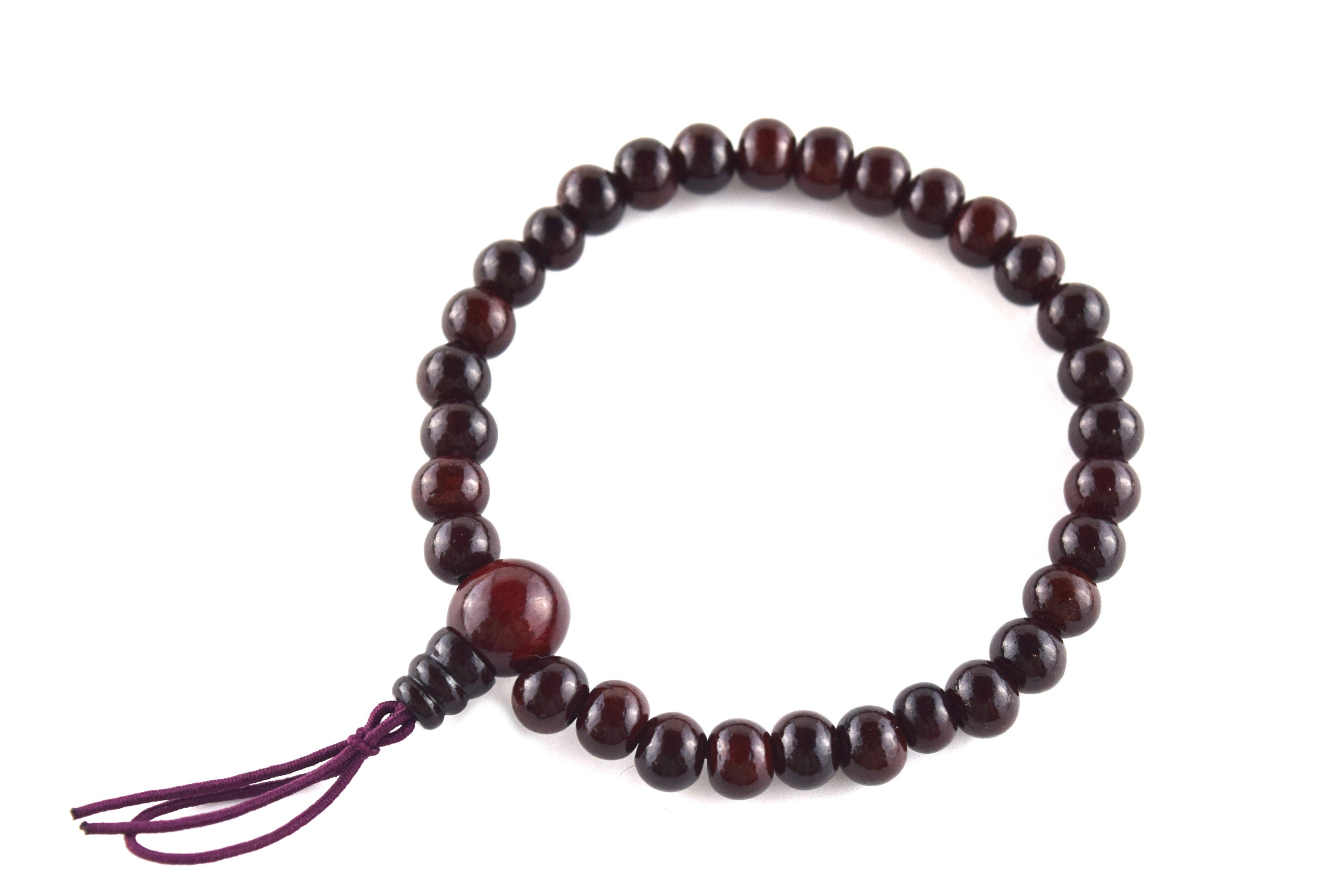 Japanese Buddhist Prayer Beads Vtg Wood Brown Juzu Small Rosary Bracel |  Online Shop | Authentic Japan Antiques