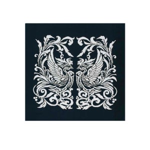 Furoshiki furoshiki grand format face au phoenix emballage cadeau en coton couleur fer cadeau