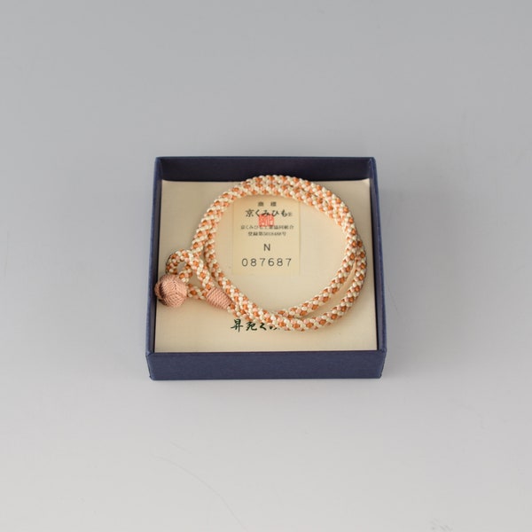 Bracelet tressé en soie Pure, 10 couleurs, Double enveloppe, Karauchi Kyoto, cadeau Souvenir