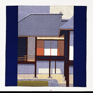 Furoshiki Japanese Traditional Cotton Fabric Wrapping Kyoto Katsura Imperial Villa Woodblock Print Painting Art Decoration Handmade