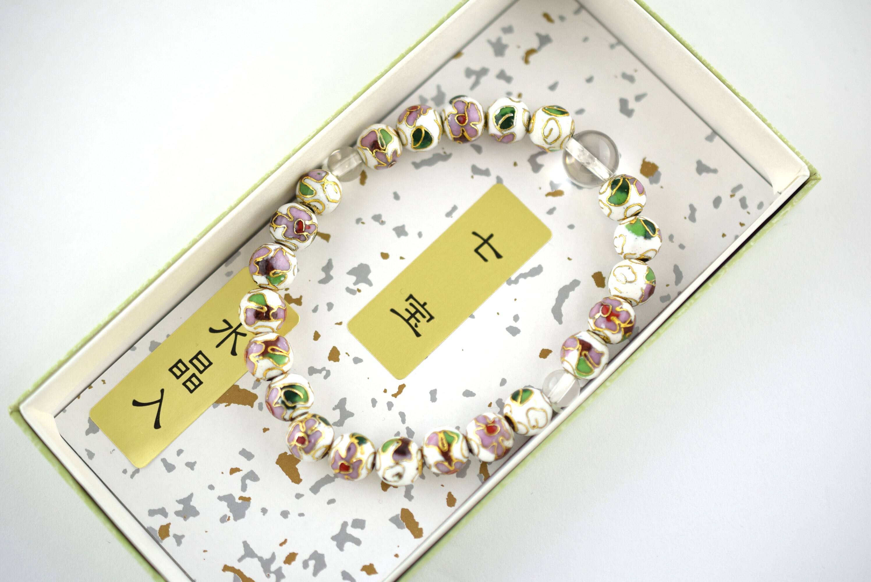 Japan Handmade cloisonné enamel beads & Clear Crystal beads Etsy