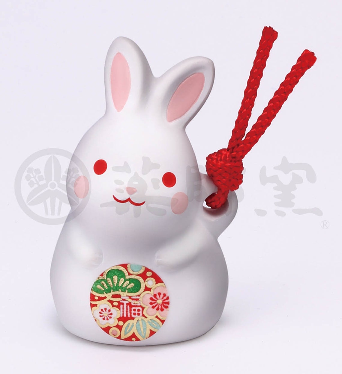 Japanese Traditional Zodiac Double Rabbit Figurine Ceramic Etsy