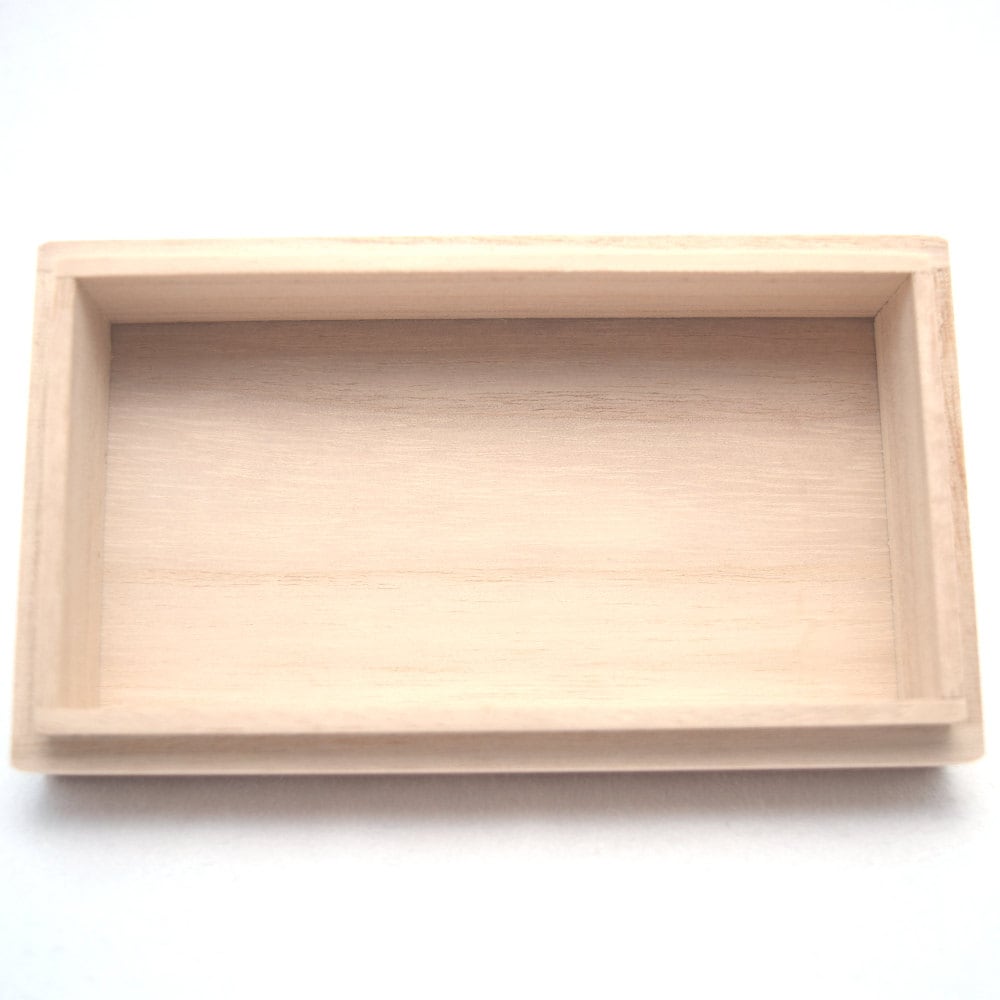 Small Inro Japanese Kiri Paulownia Wooden Box Japan