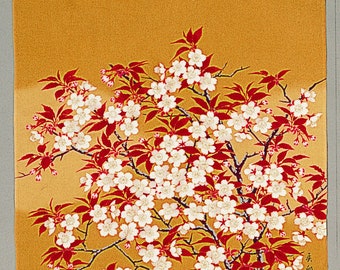Furoshiki Meisterwerk Furoshiki Uda Ogison Sakura Sakura Beige Seide Miyai Furoshiki