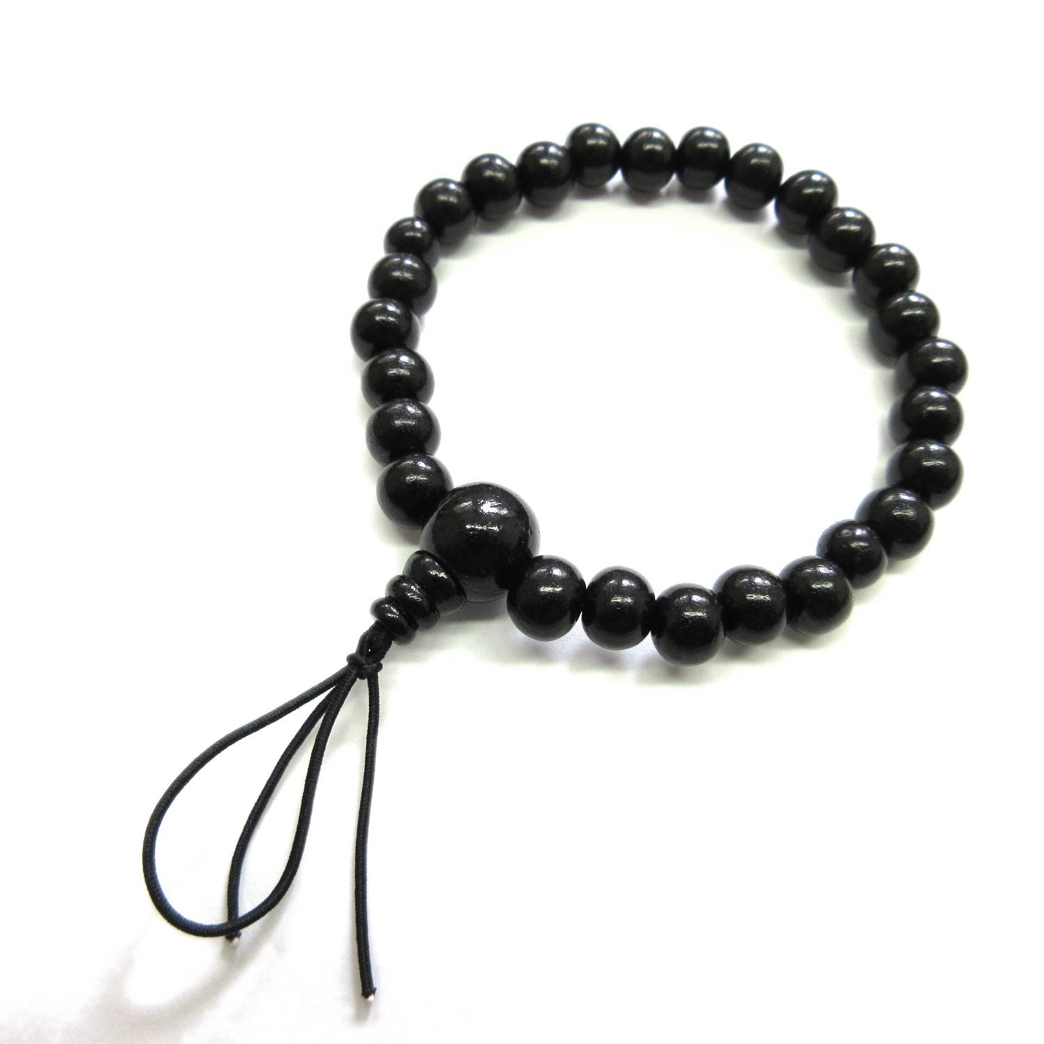 Black Kokutan Ebony Wood 8mm/10mm Beads Japanese Juzu